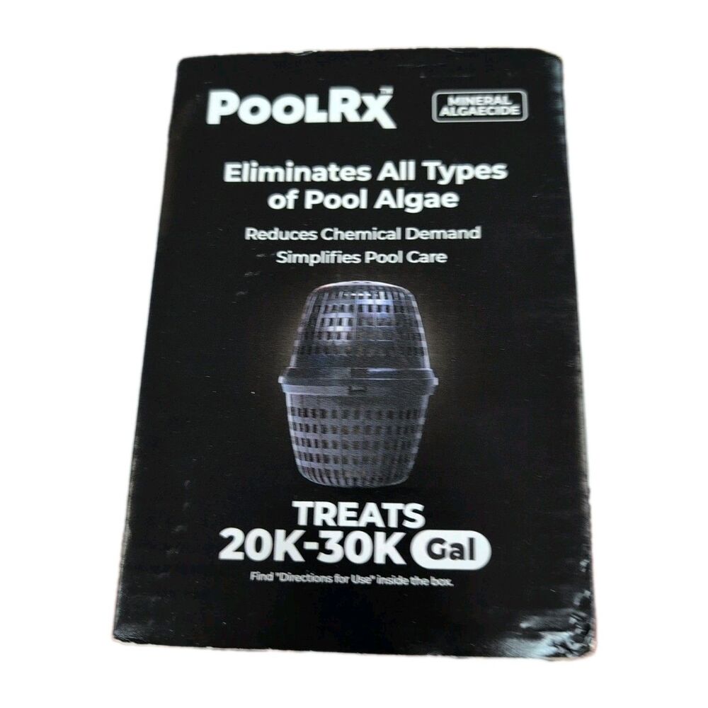 PoolRx Mineral Algaecide Pool Algae Eliminator 20K-30K Gallons 101066 Open Box